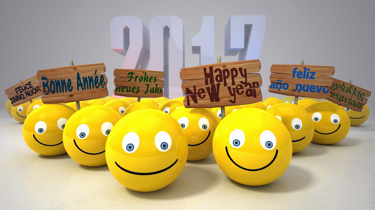 greeting happy new year 2017 free photo