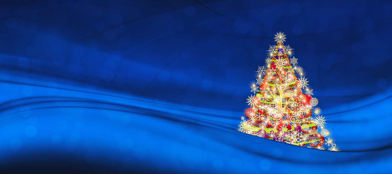 greeting card christmas tree background free photo