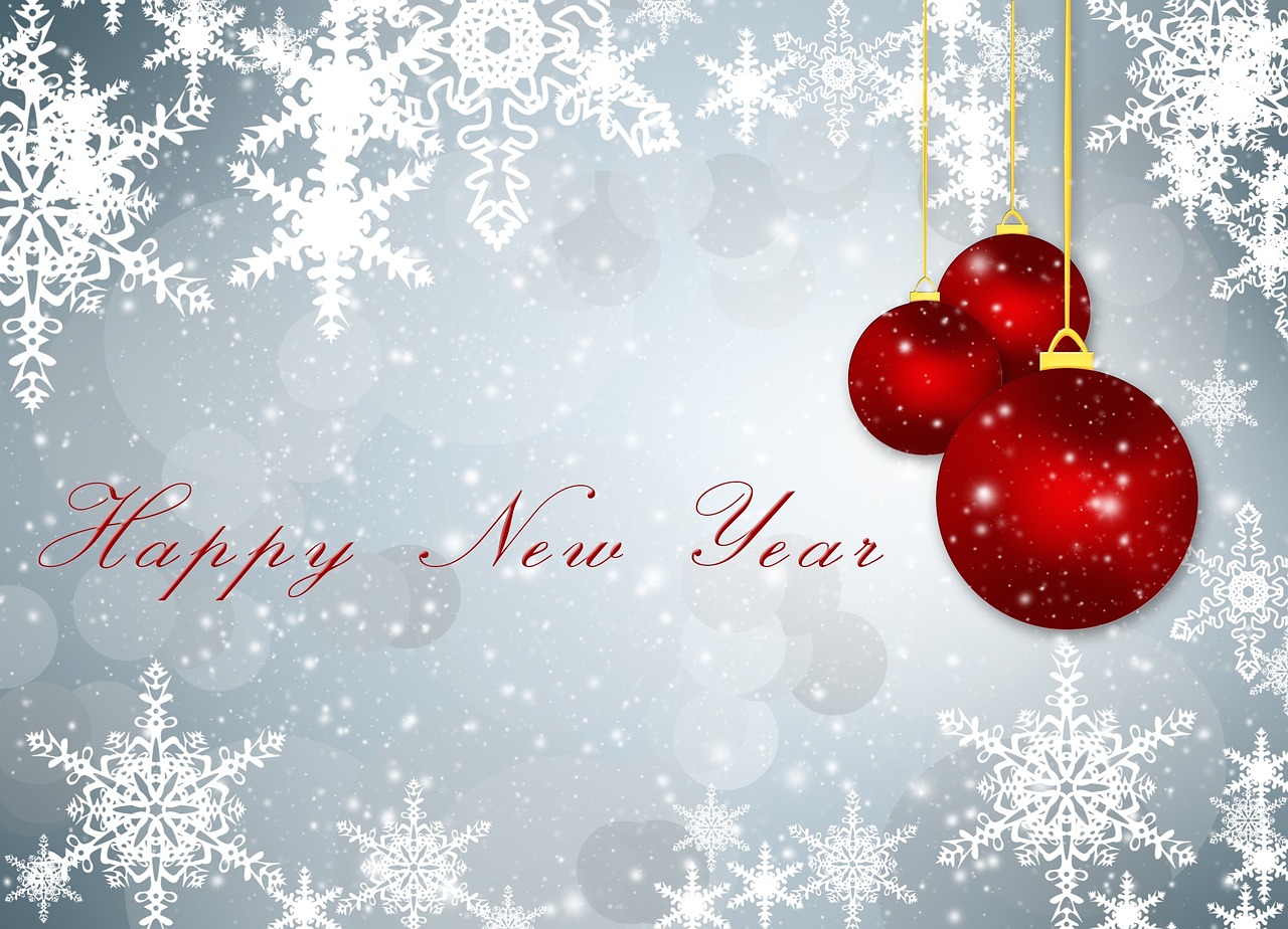 greeting card new year background free photo