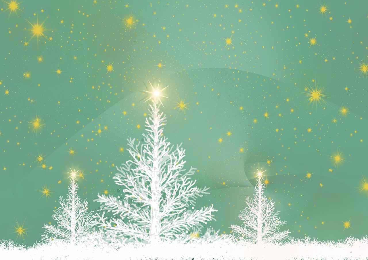 greeting card christmas tree background free photo