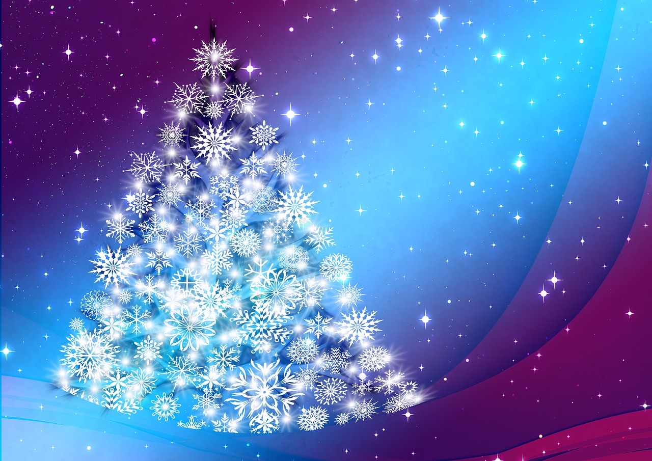 greeting card christmas tree background free photo