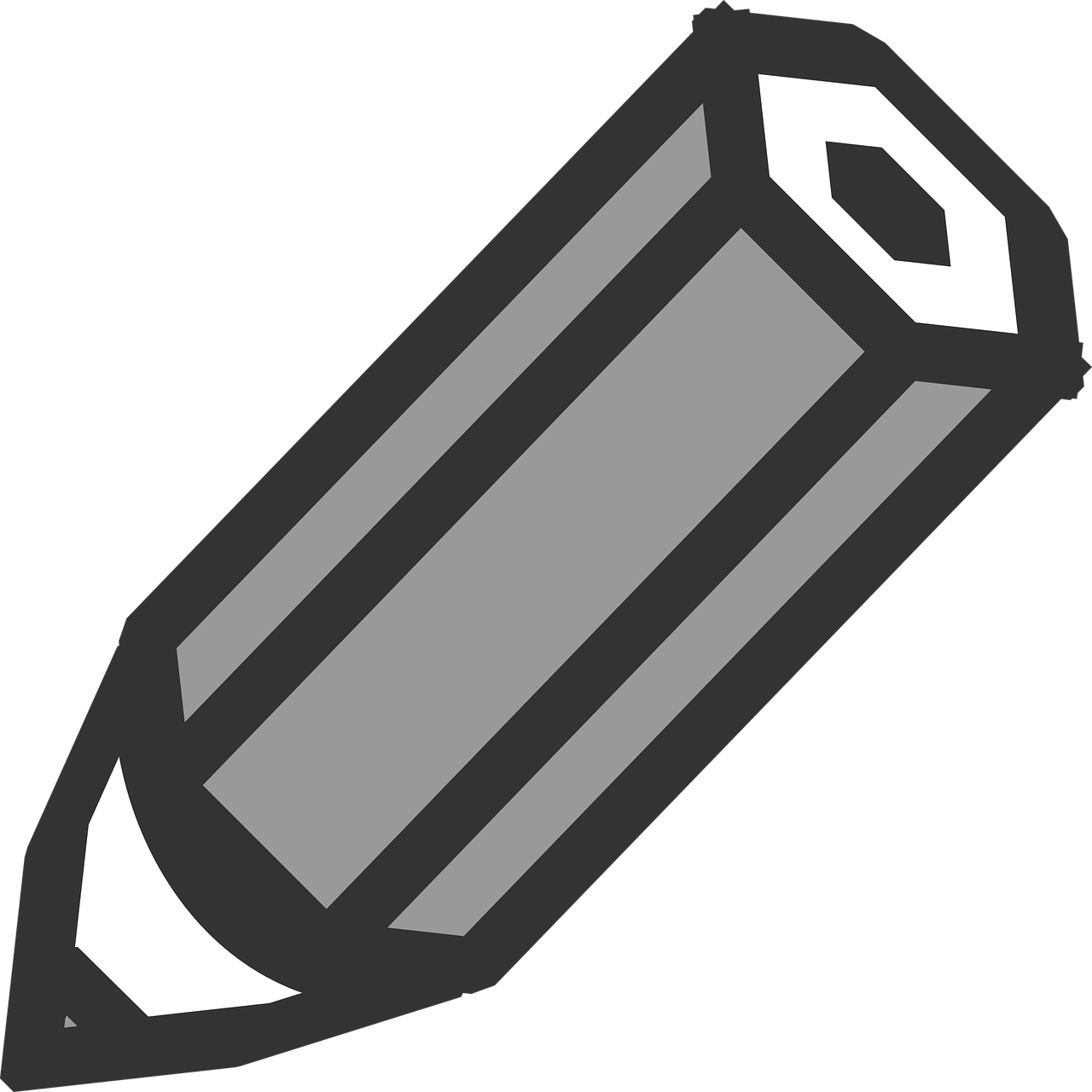 grey icon pencil free photo