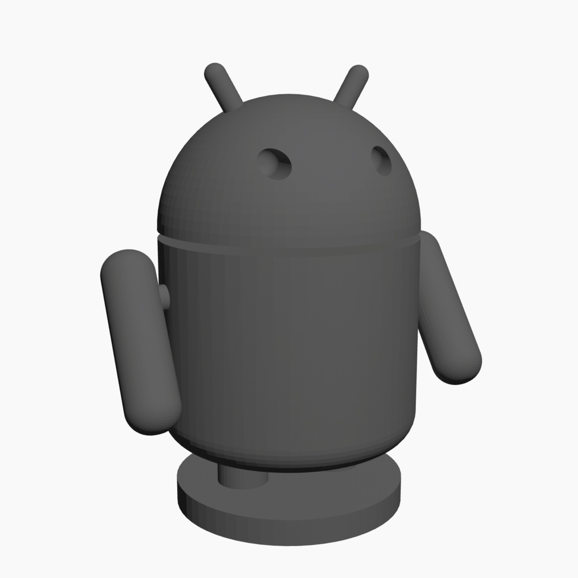 grey android 3d free photo