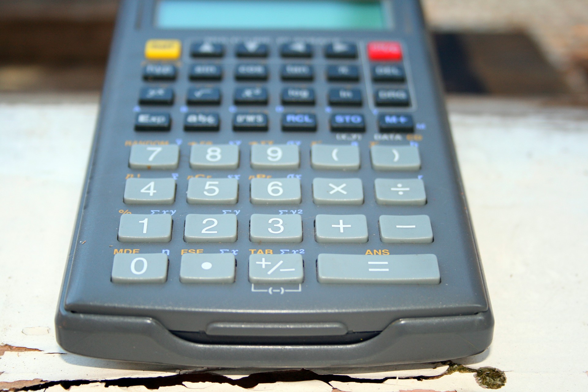 calculator keys grey free photo