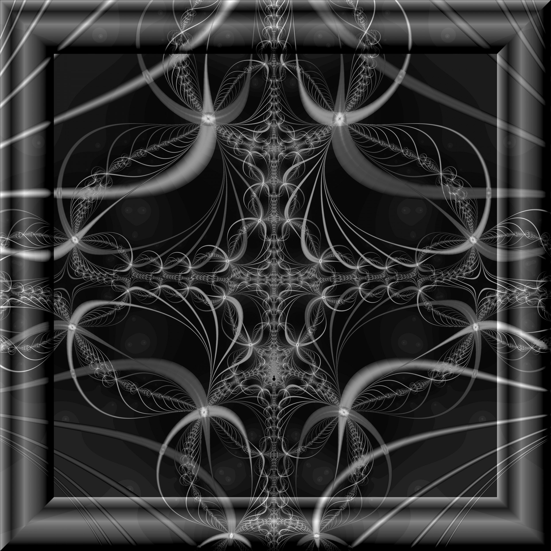 fractal grey 3d free photo