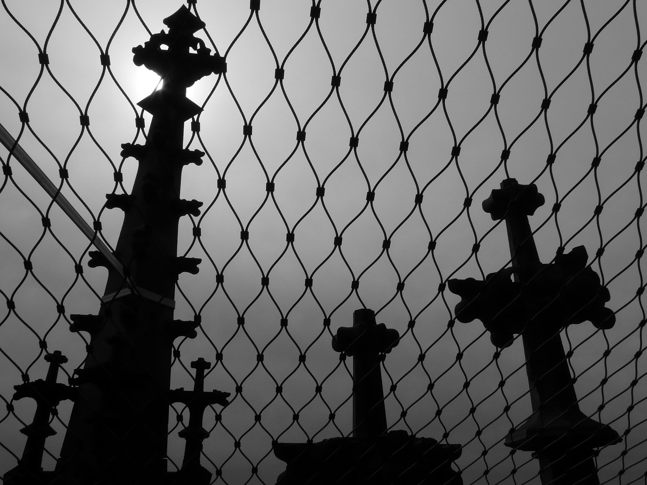 grid towers graves free photo