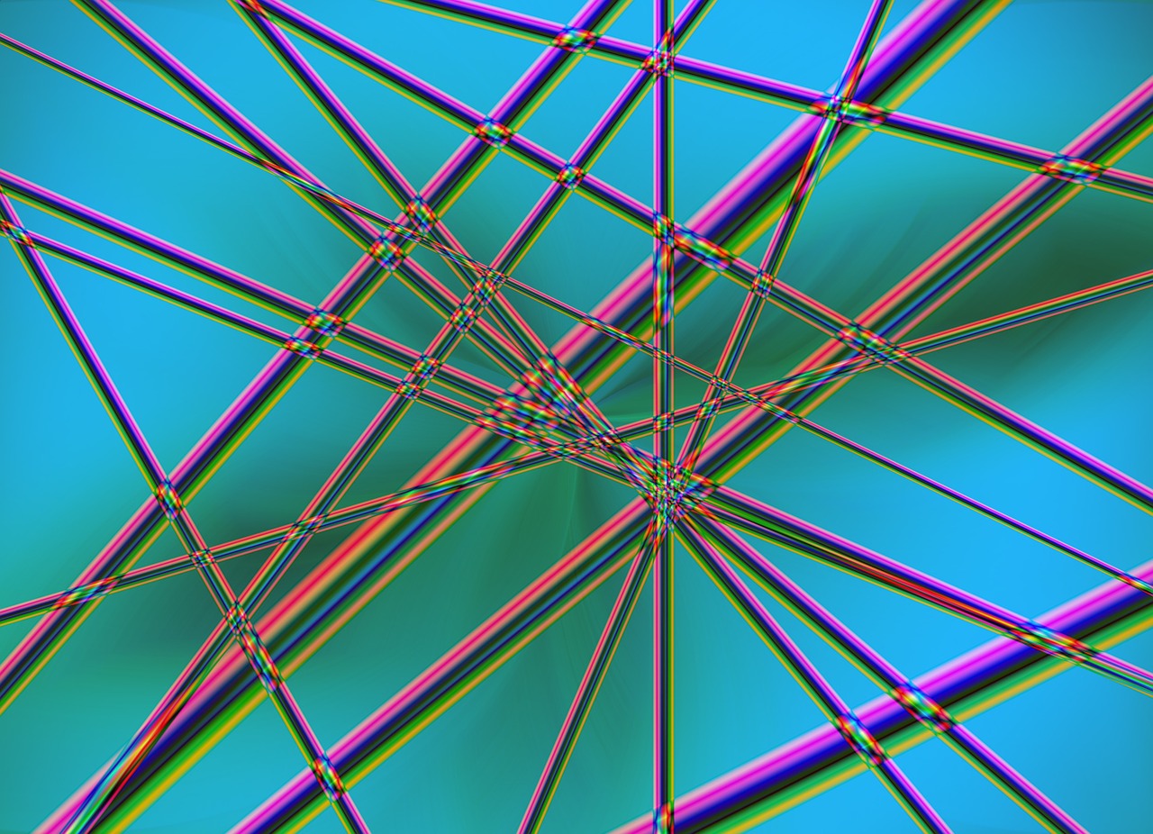 grid network abstract free photo