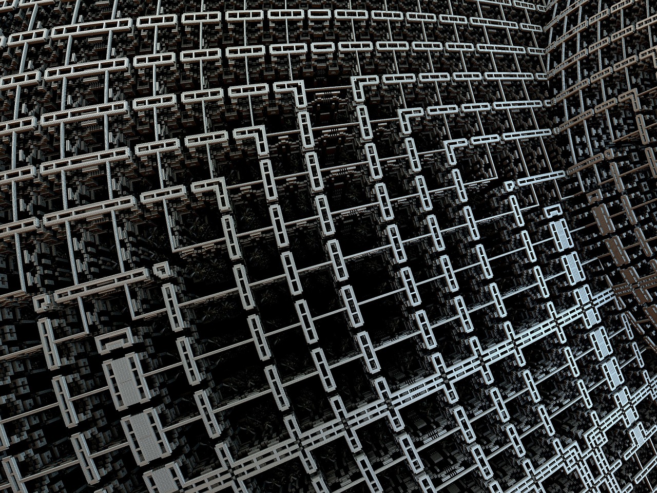 grid mesh fractal free photo