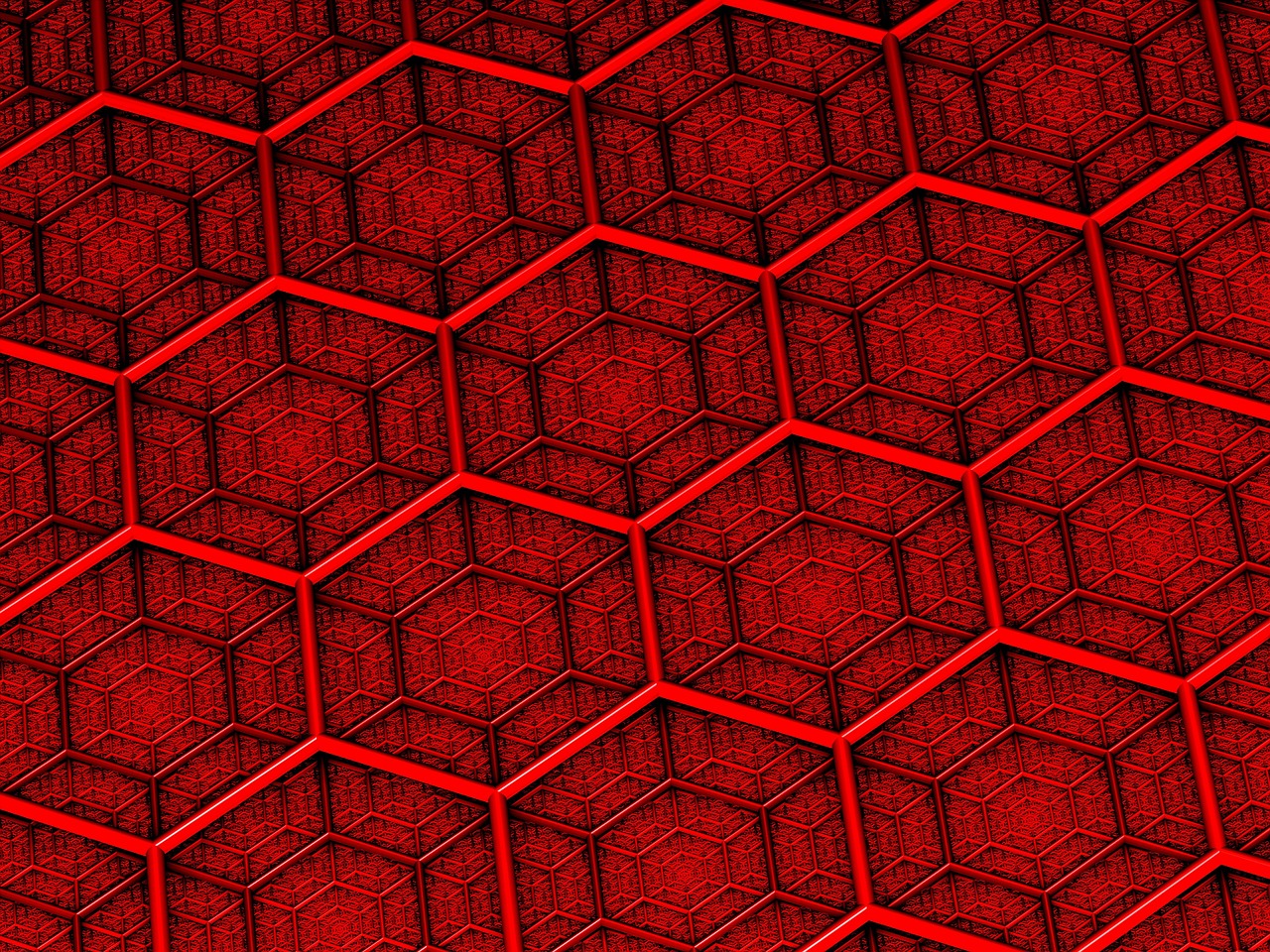 grid hexagon design free photo