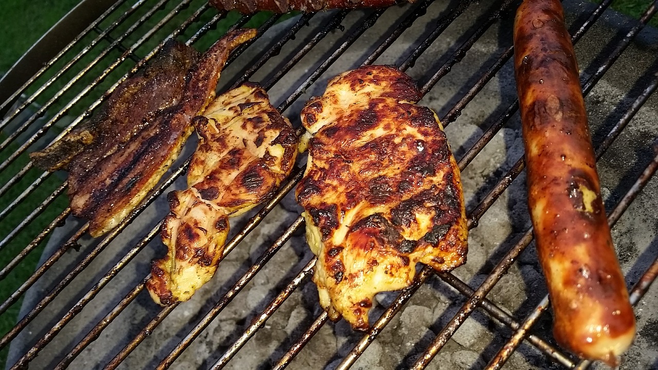 grill grilled meats stainless free photo