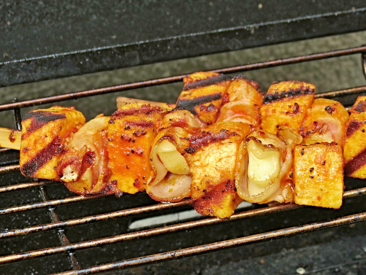 grill grill skewers barbecue free photo