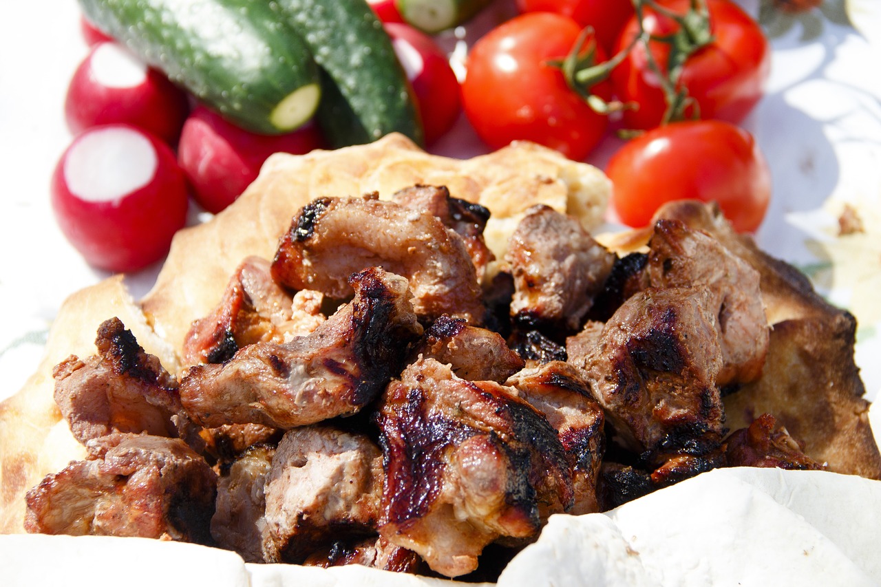 grill  meat  shish kebab free photo