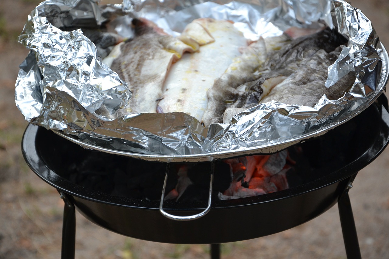 grill fish grilling free photo