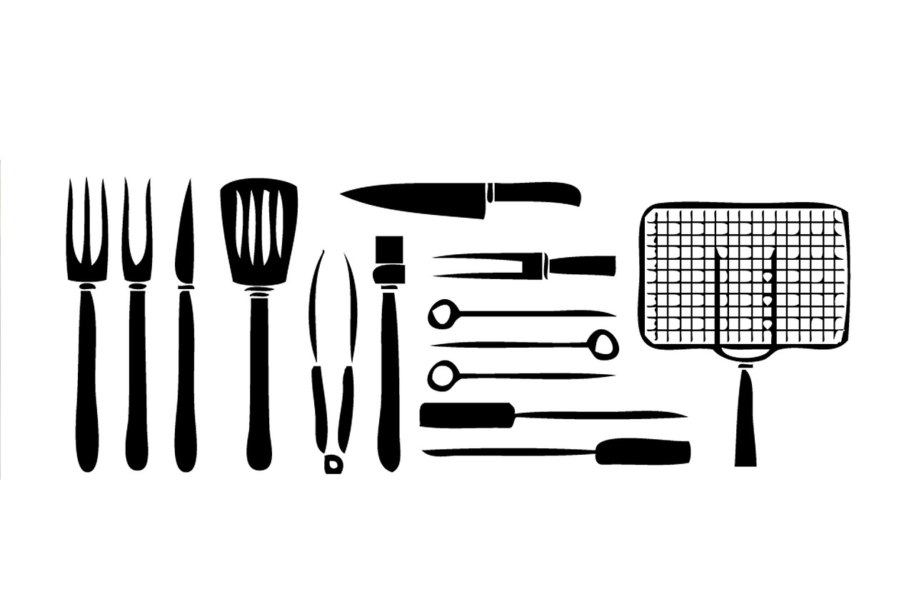 grill grilling accessories drawing free photo