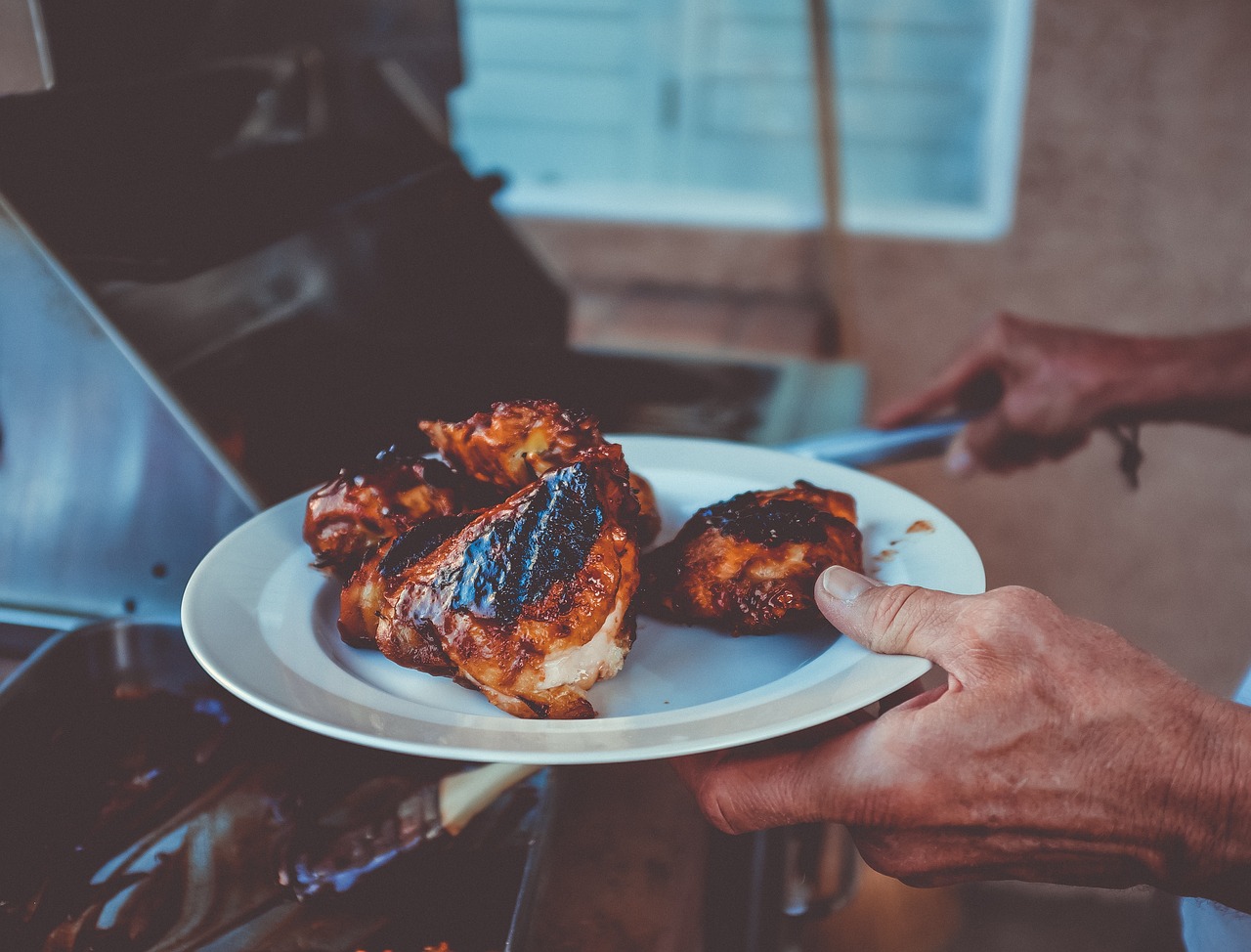 grilled chicken cook free photo