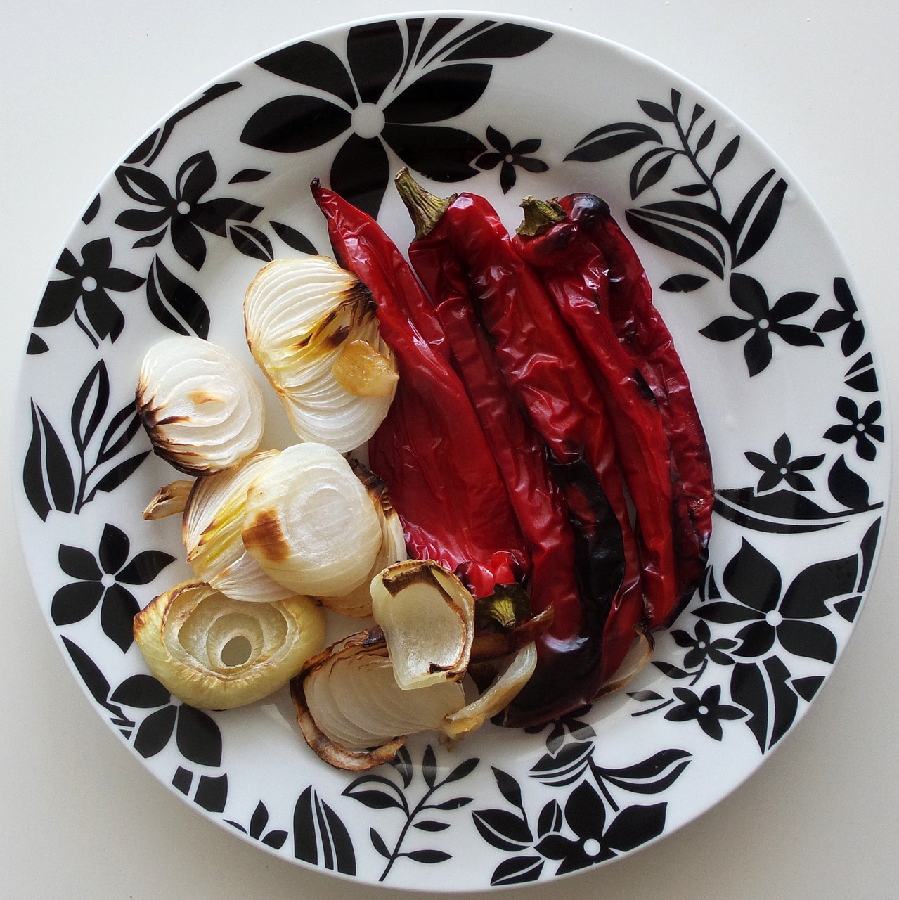grilled vegetables onion free photo