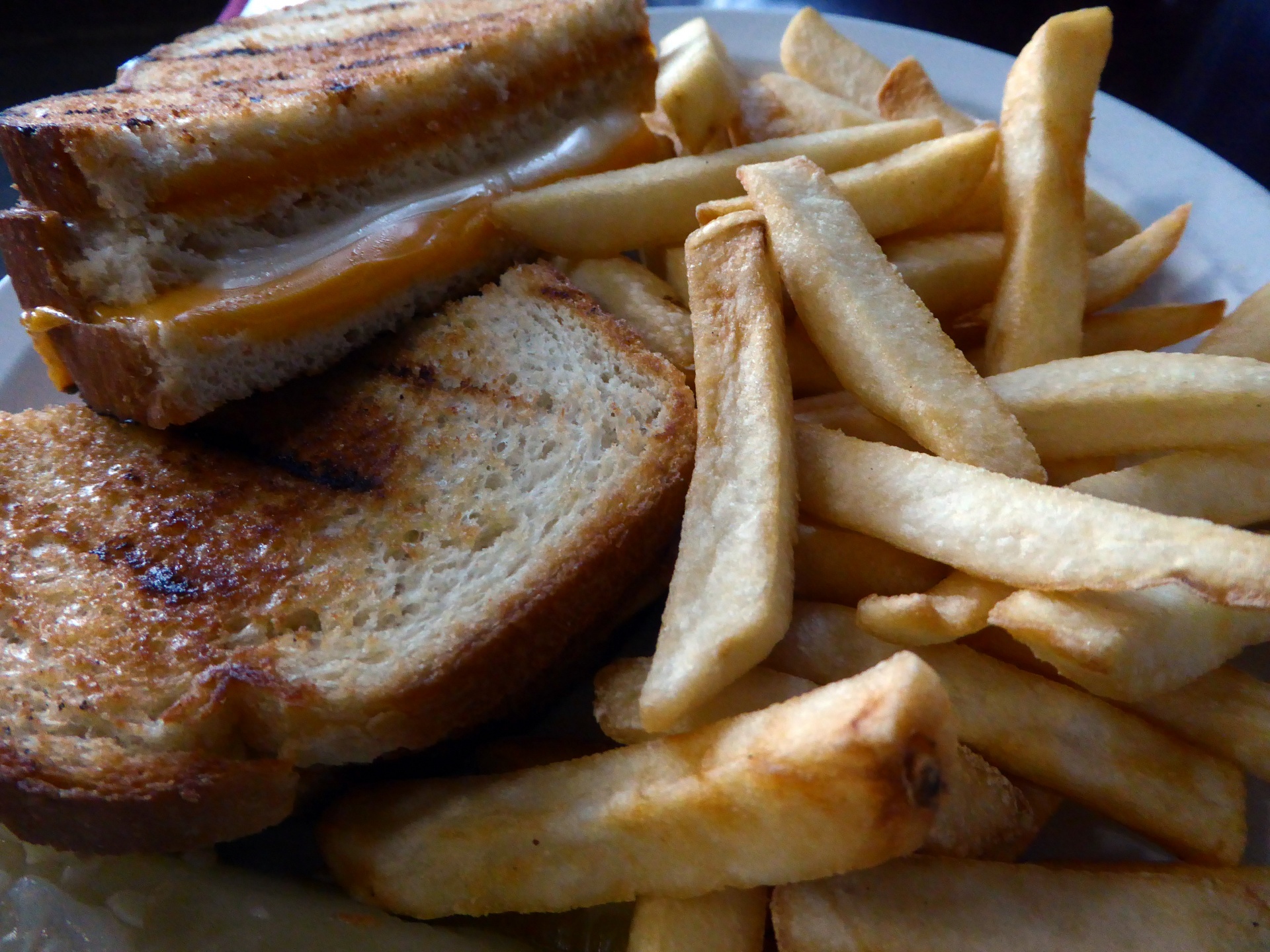 grilled cheese sandwich french fries food free photo
