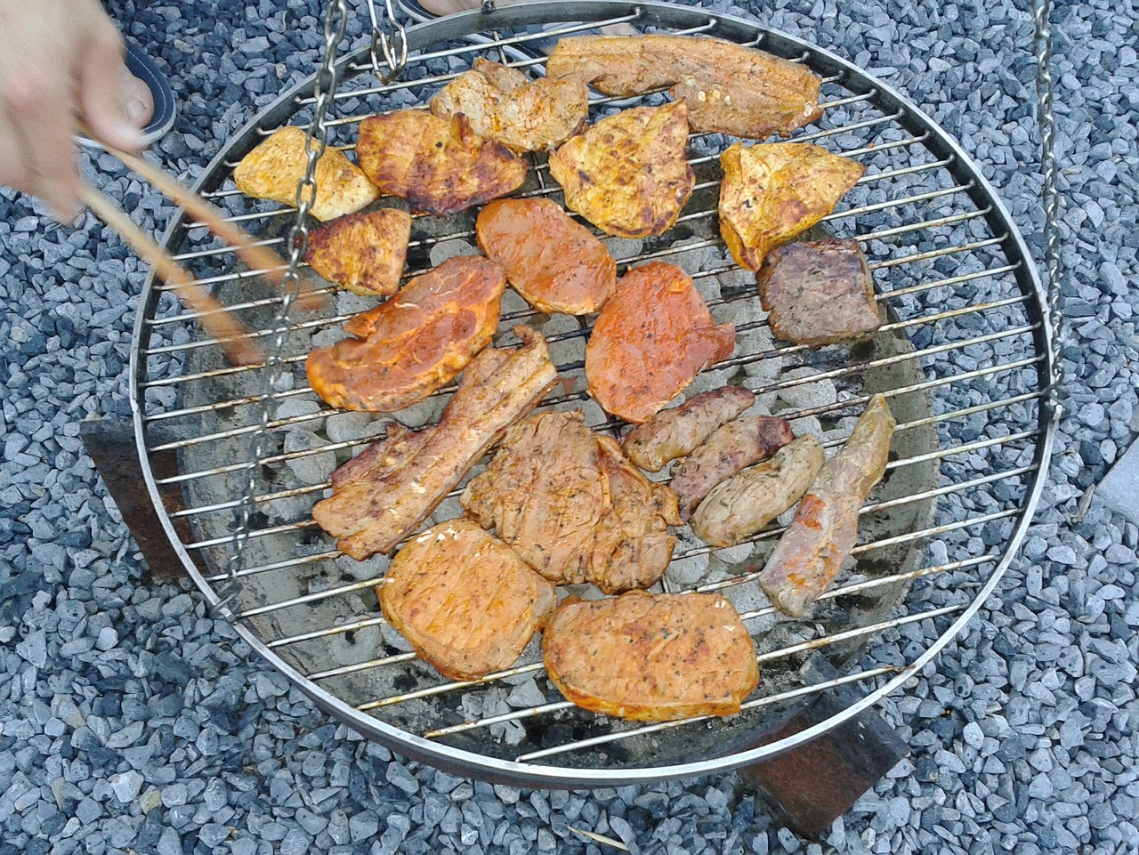 grilled meats barbecue grill free photo