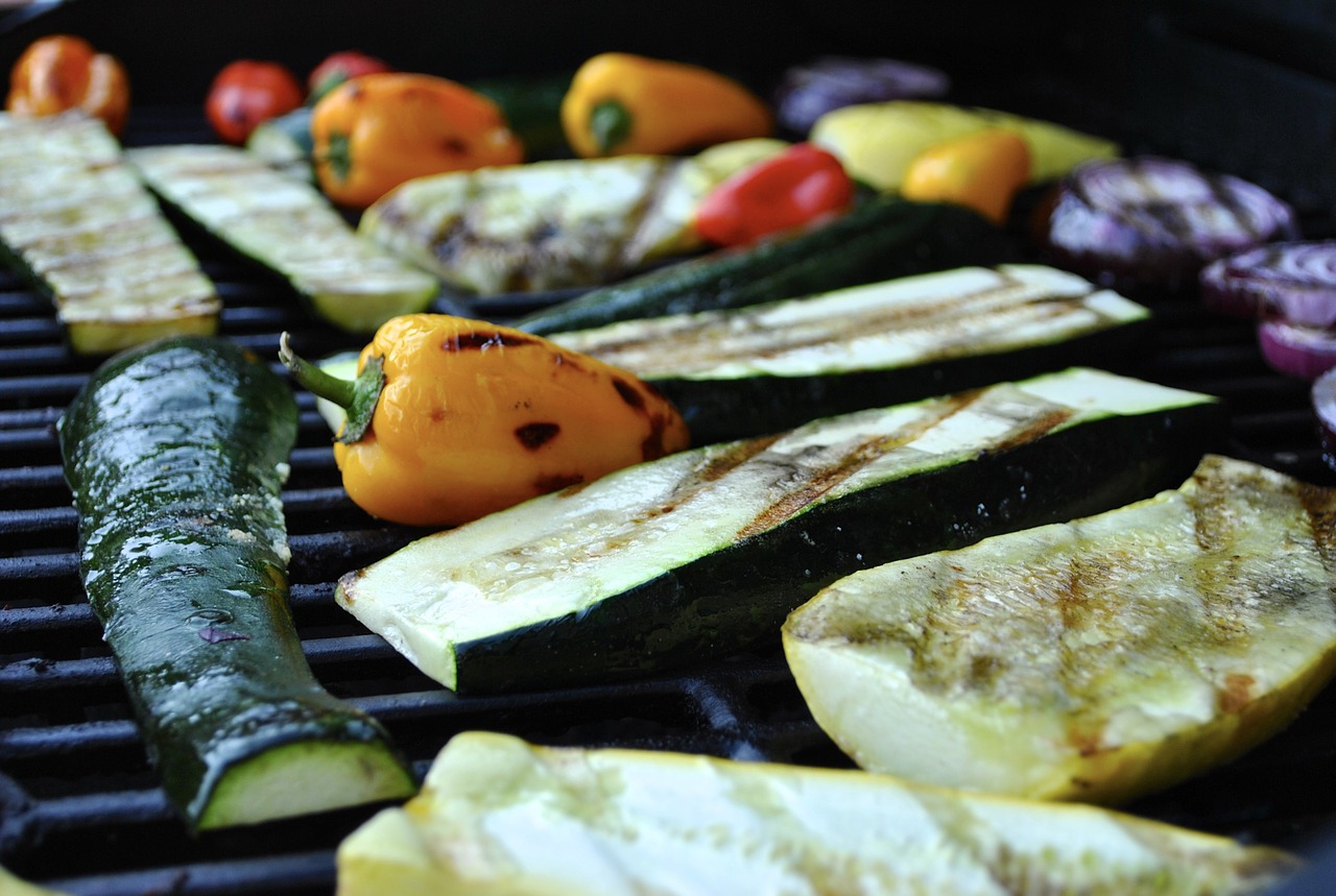 grilled vegetables grilled grilling free photo