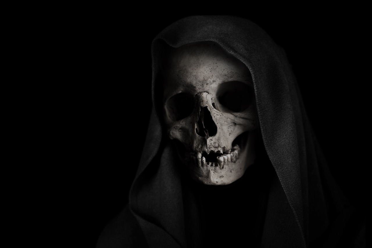 grim reaper skull death free photo