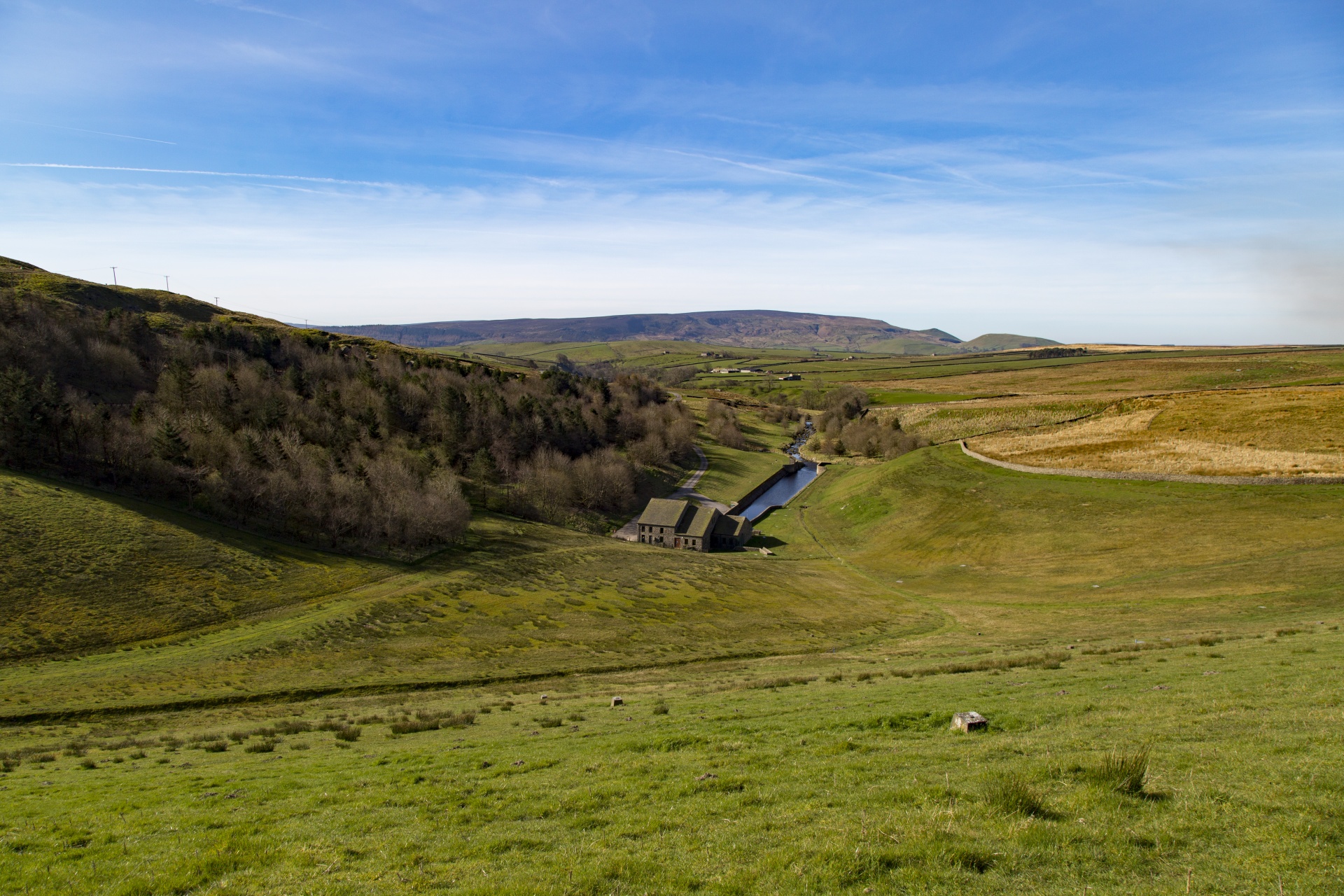 grimwith reservoir water free photo