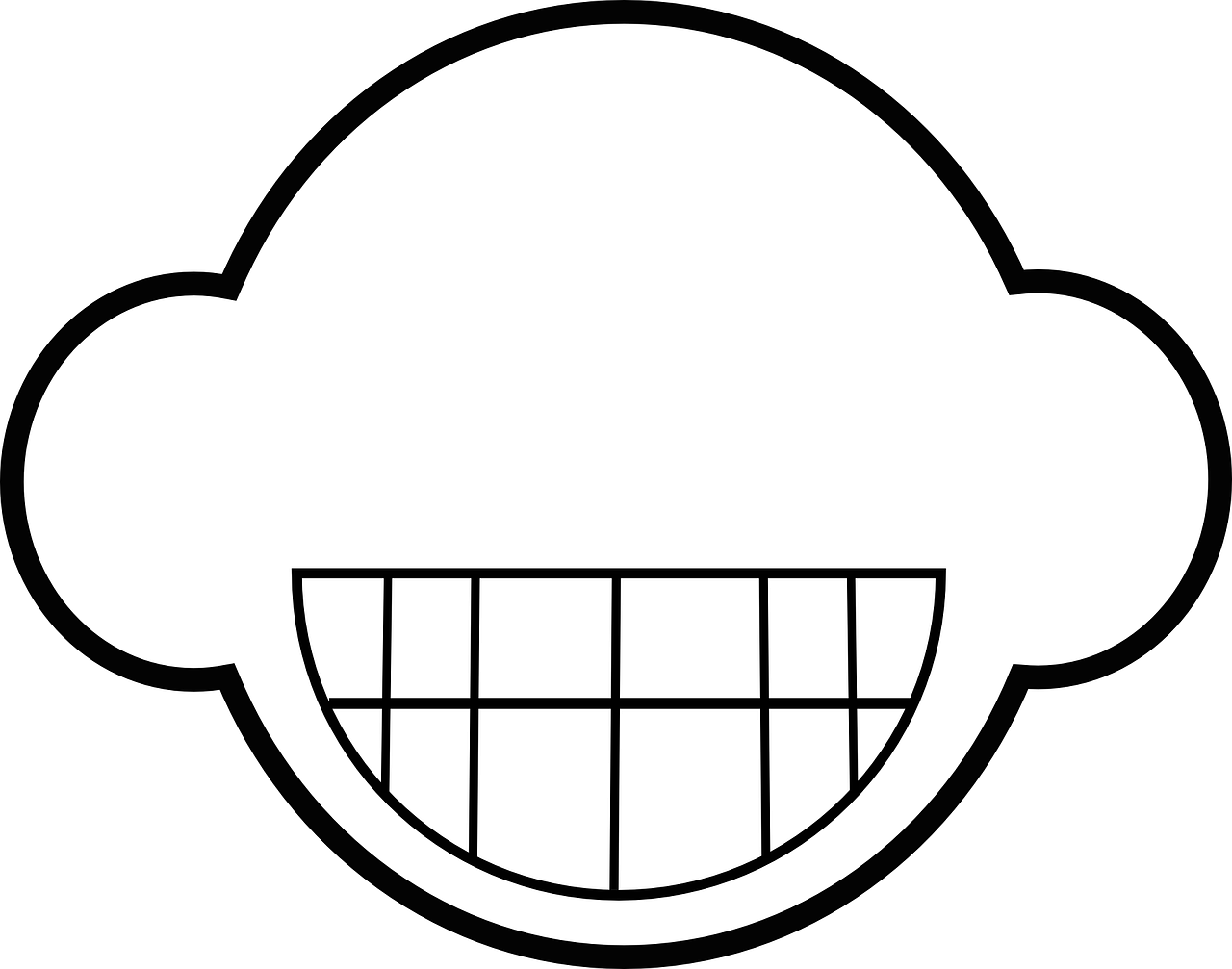 grinning face abstract free photo