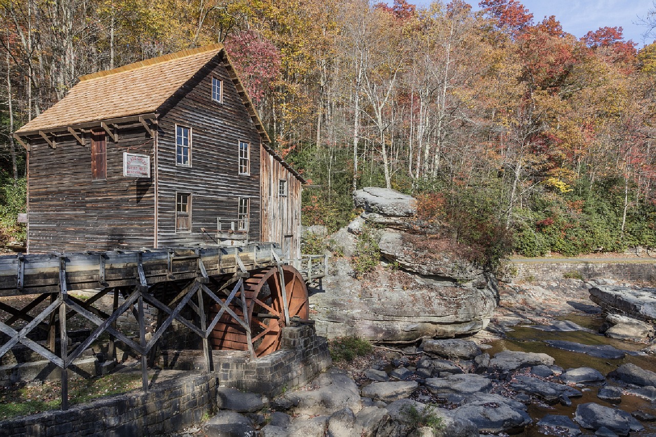 grist mill glade creek cooper's mill free photo
