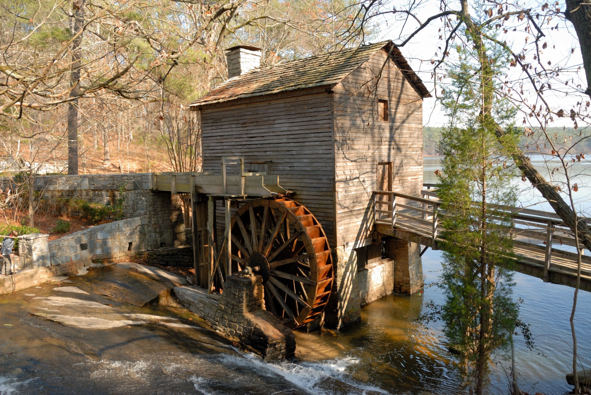 historic grist mill free photo