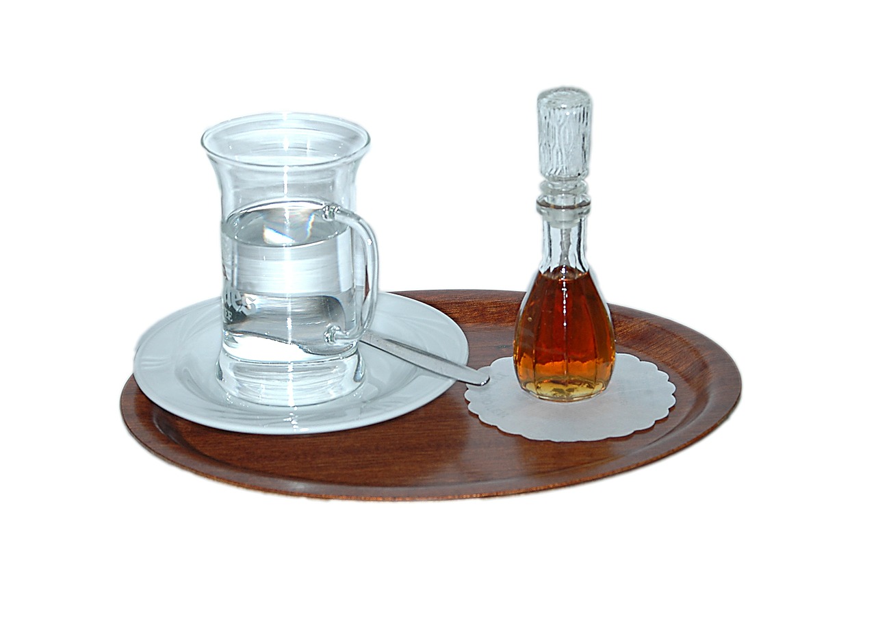 grog grog glass tray free photo