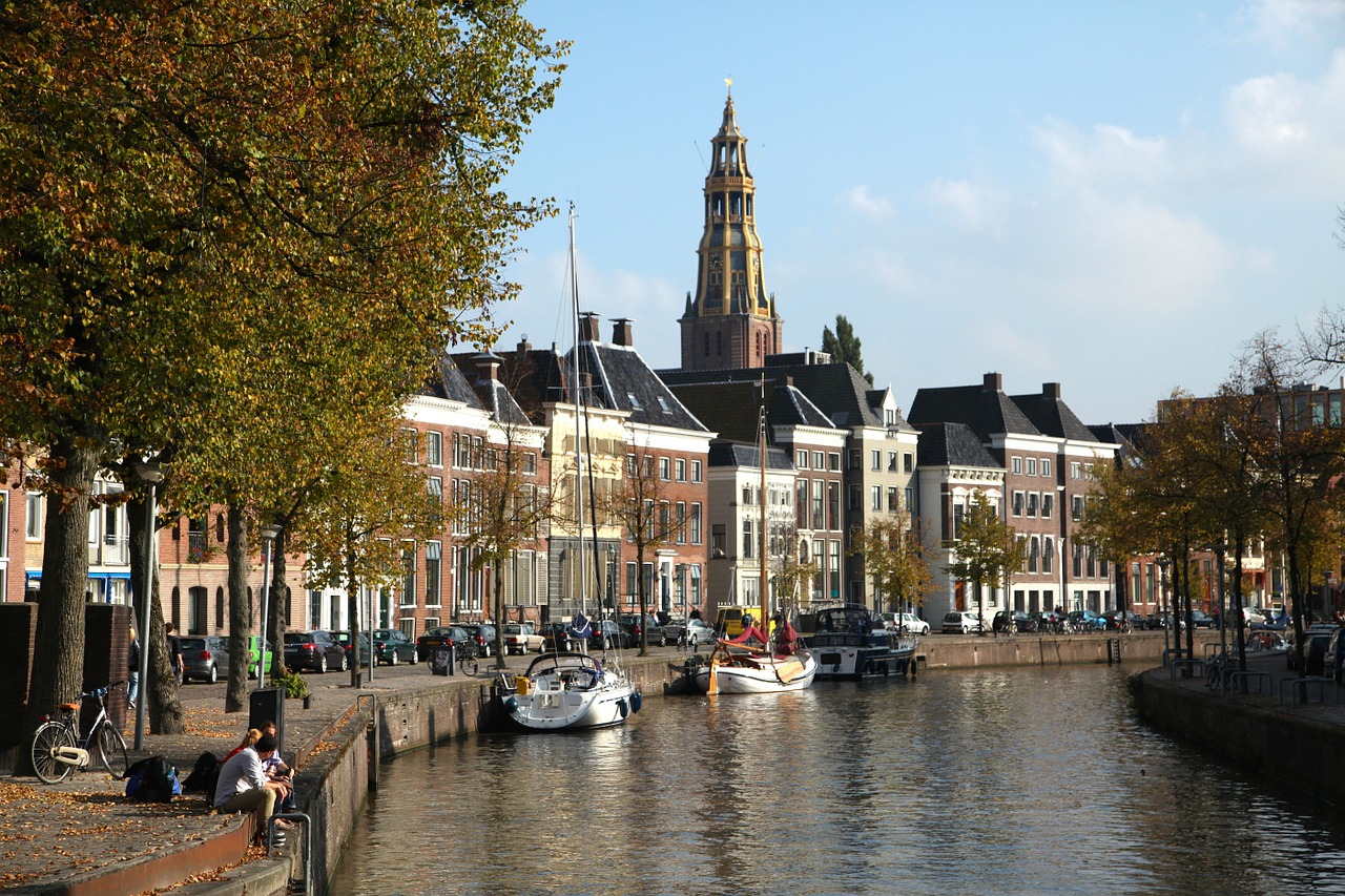 groningen boats architecture free photo