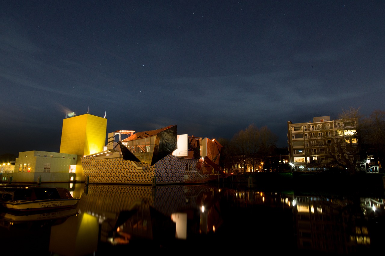 groningen museum night free photo