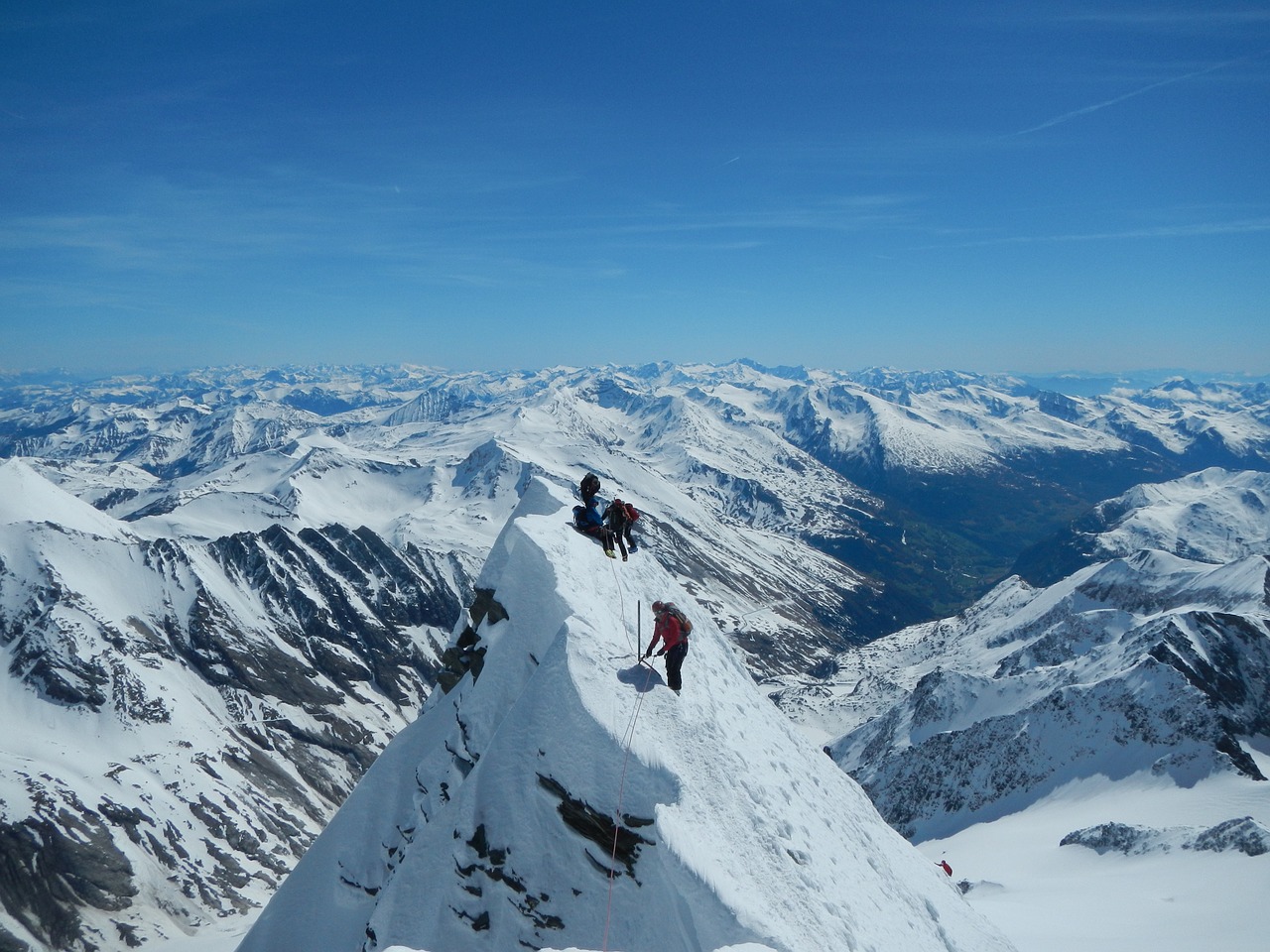 grossglockner winter small glockner free photo