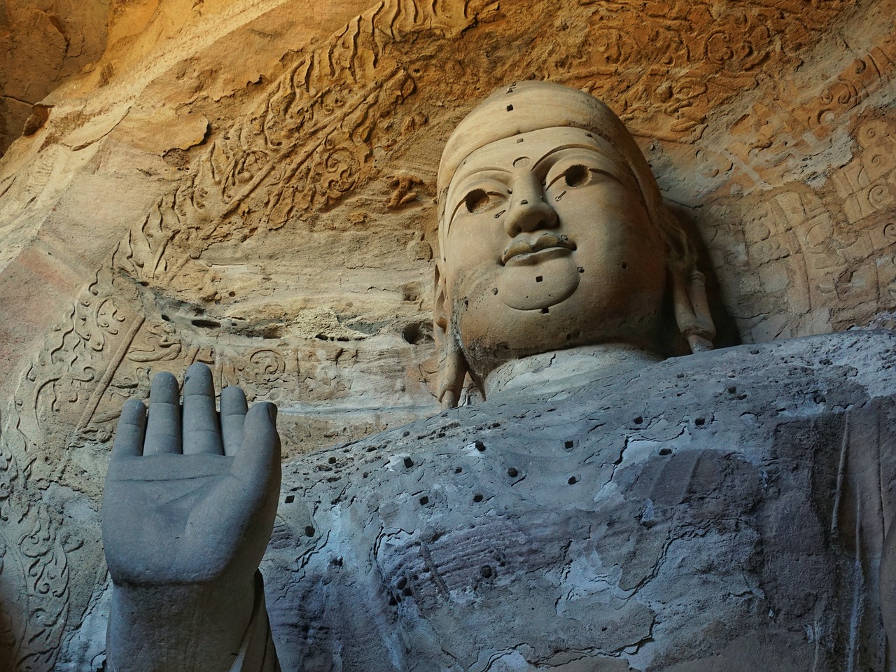 grotto buddha statues datong free photo