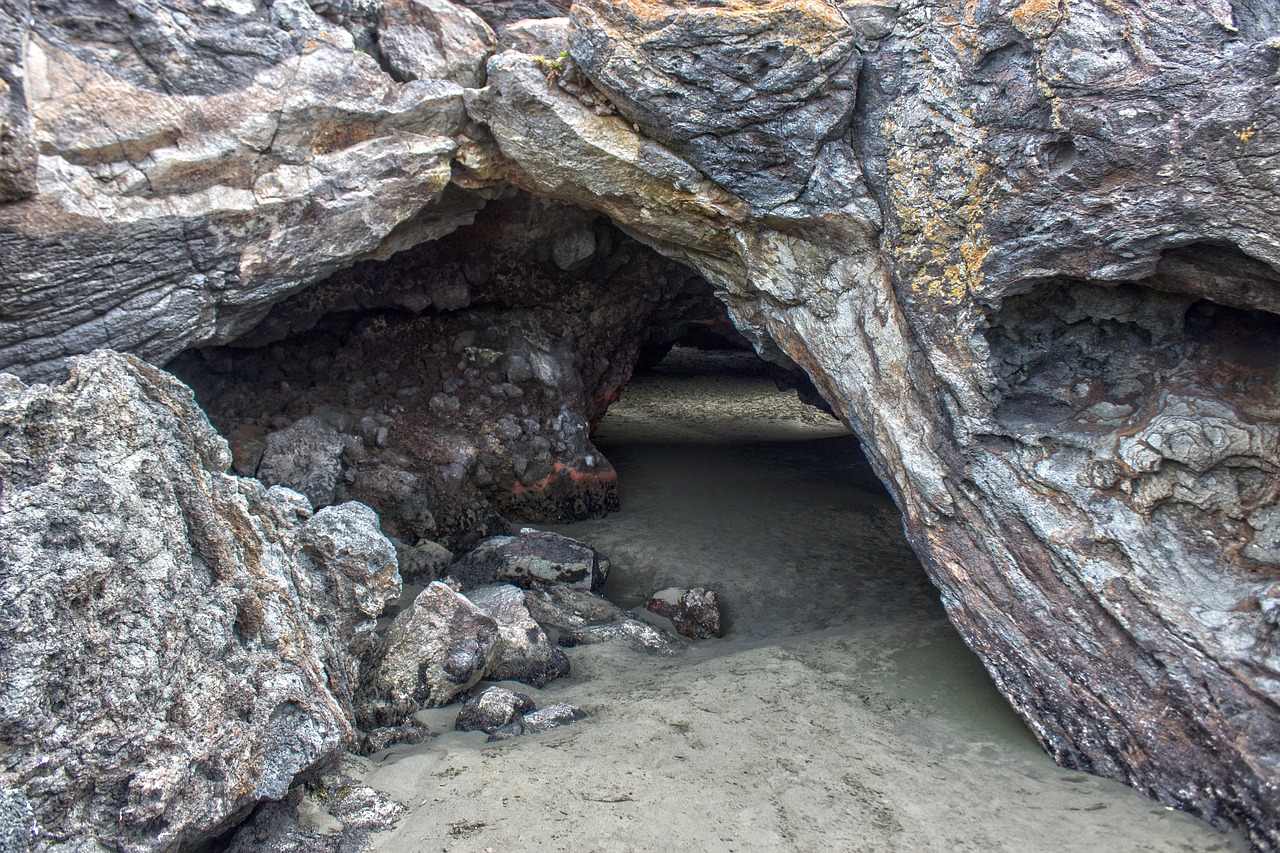grotto sand beach free photo