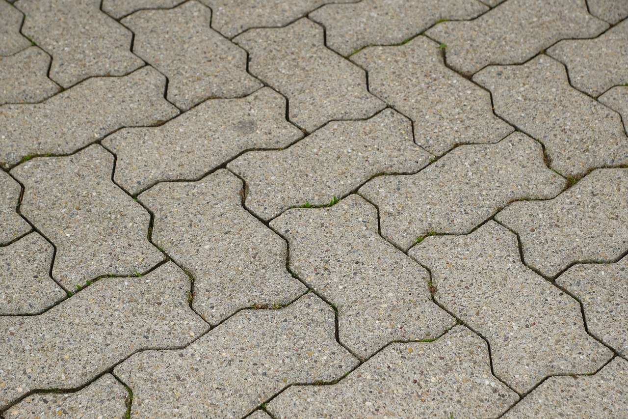 ground sidewalk cobbles free photo