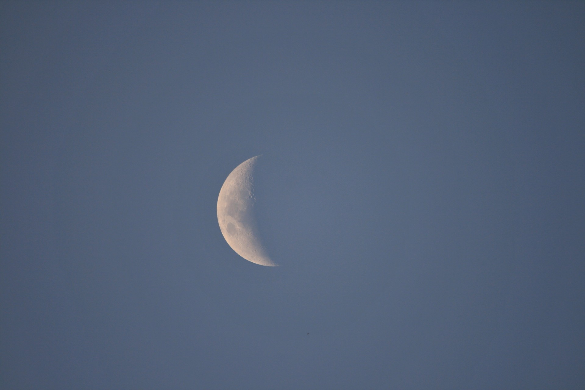sky dusk moon free photo