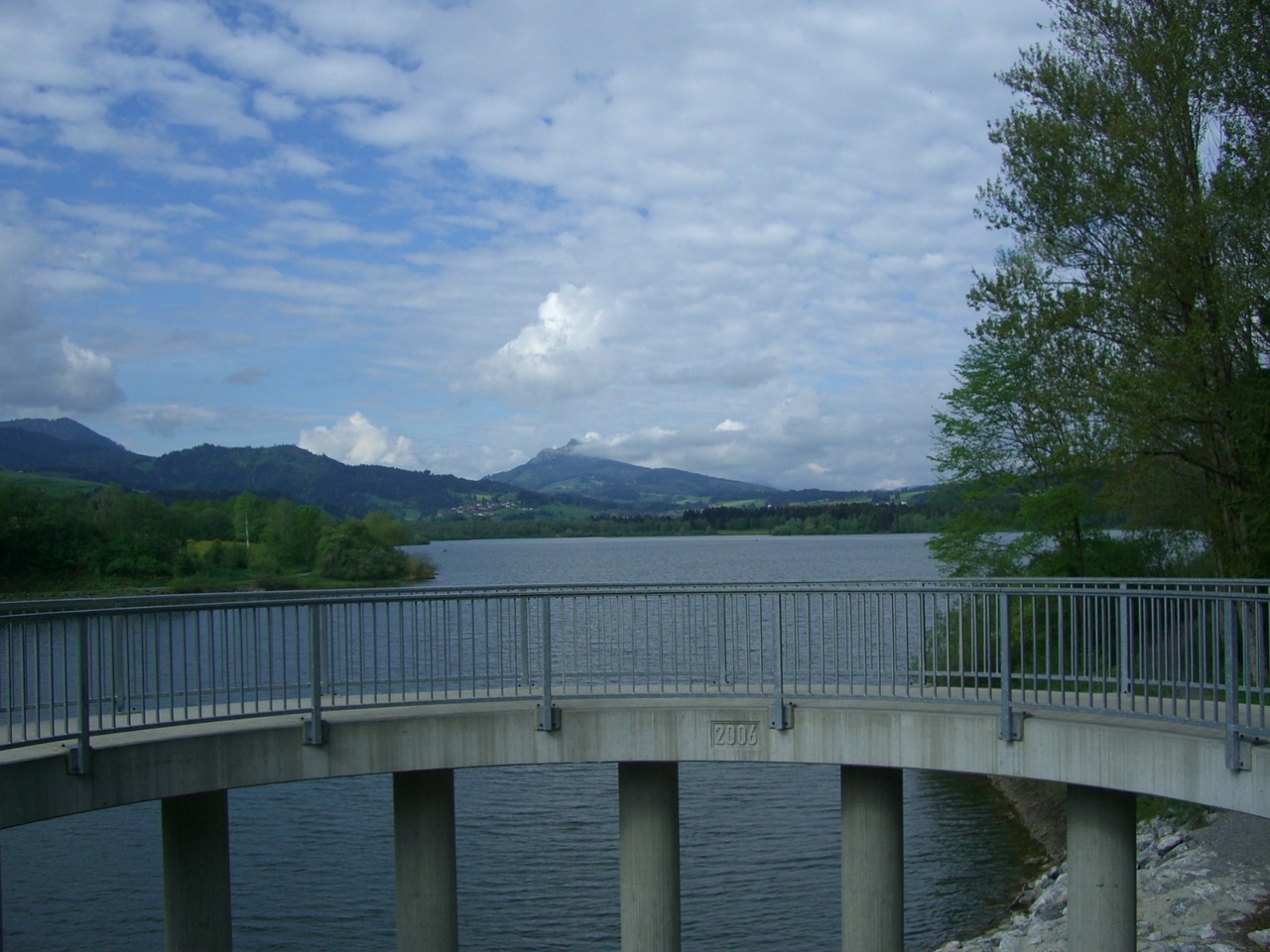gruentensee dam observation deck free photo