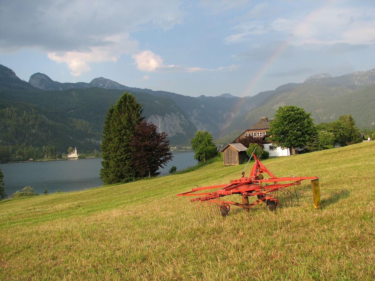 grundlsee austria mountains free photo