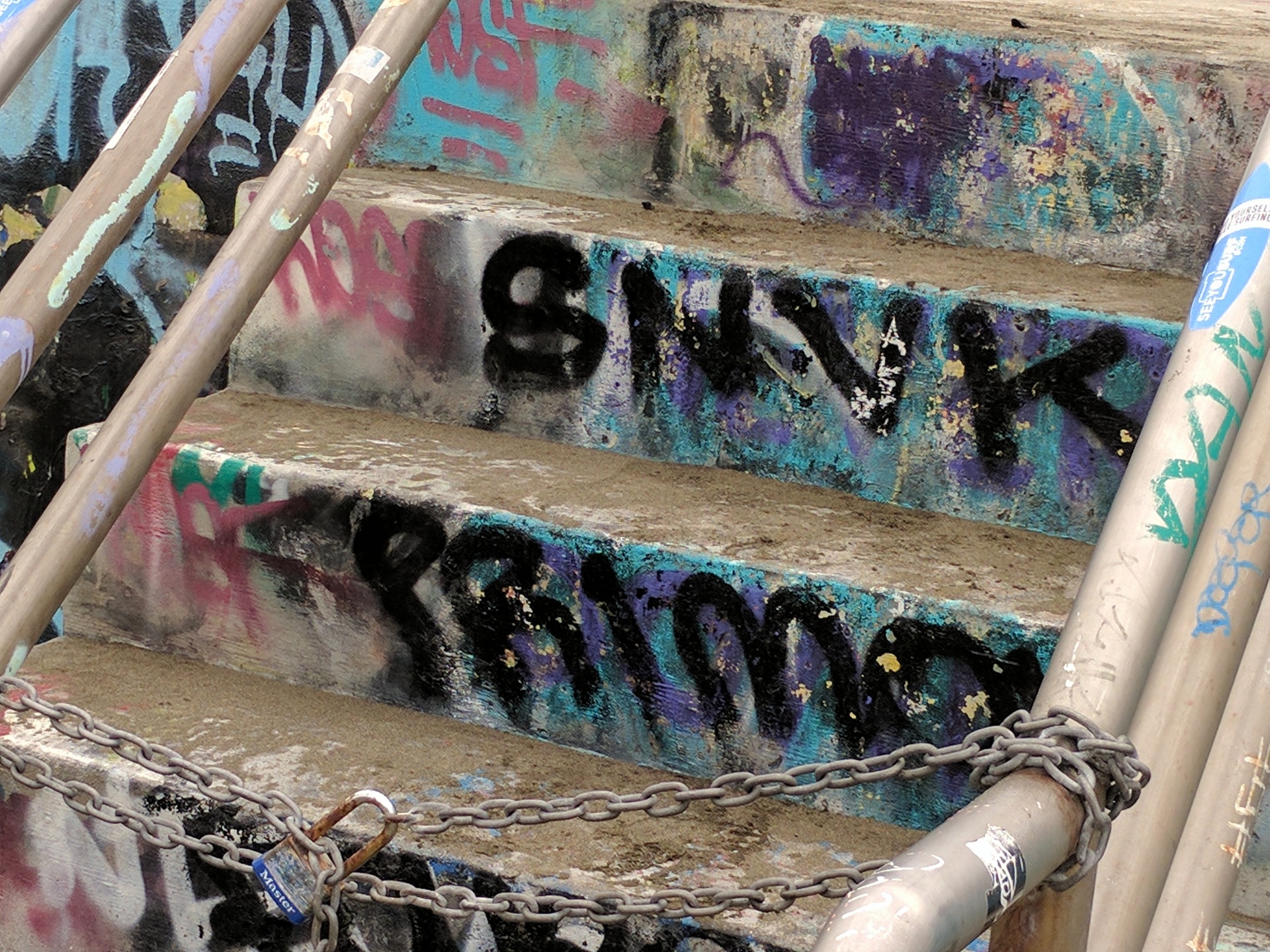 graffiti stairs grunge free photo