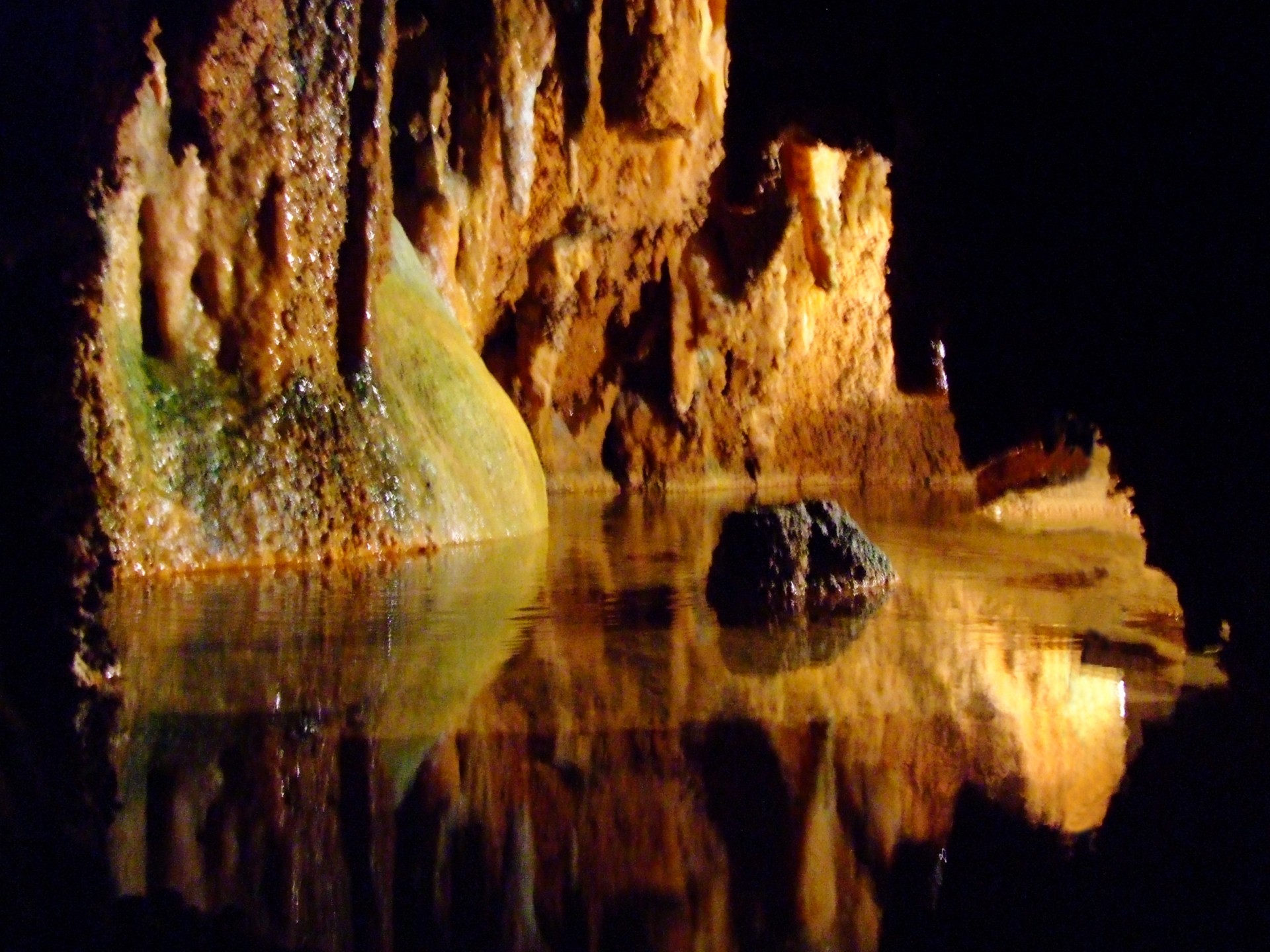 cave grotto lake free photo