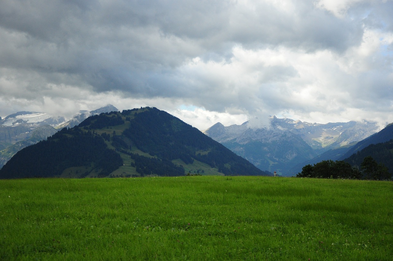 gstaad mountain switzerland free photo