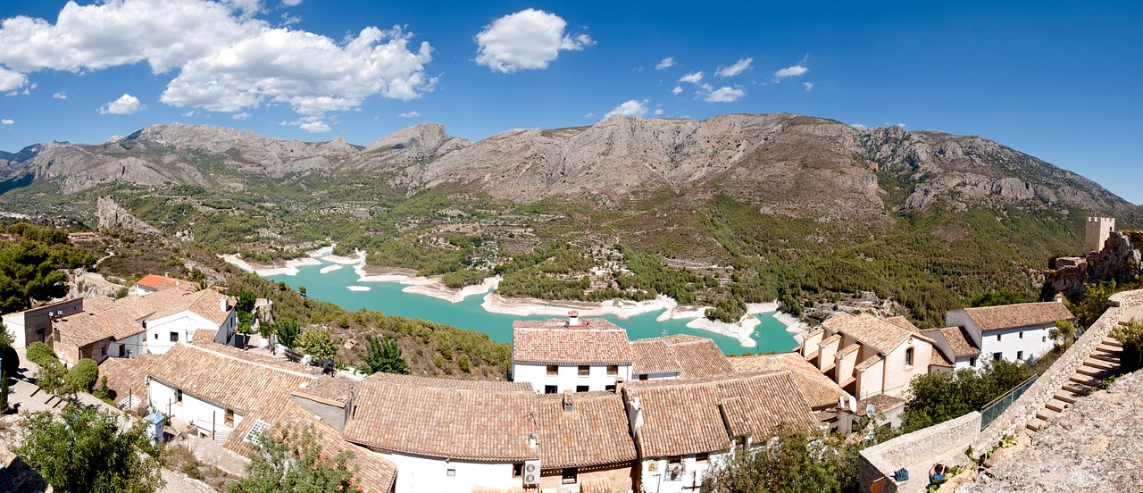 guadalest spain mountains free photo