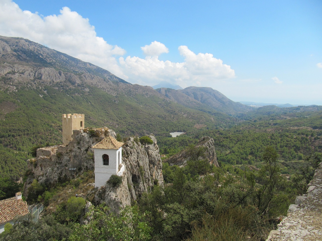 guadalest castle landscape free photo