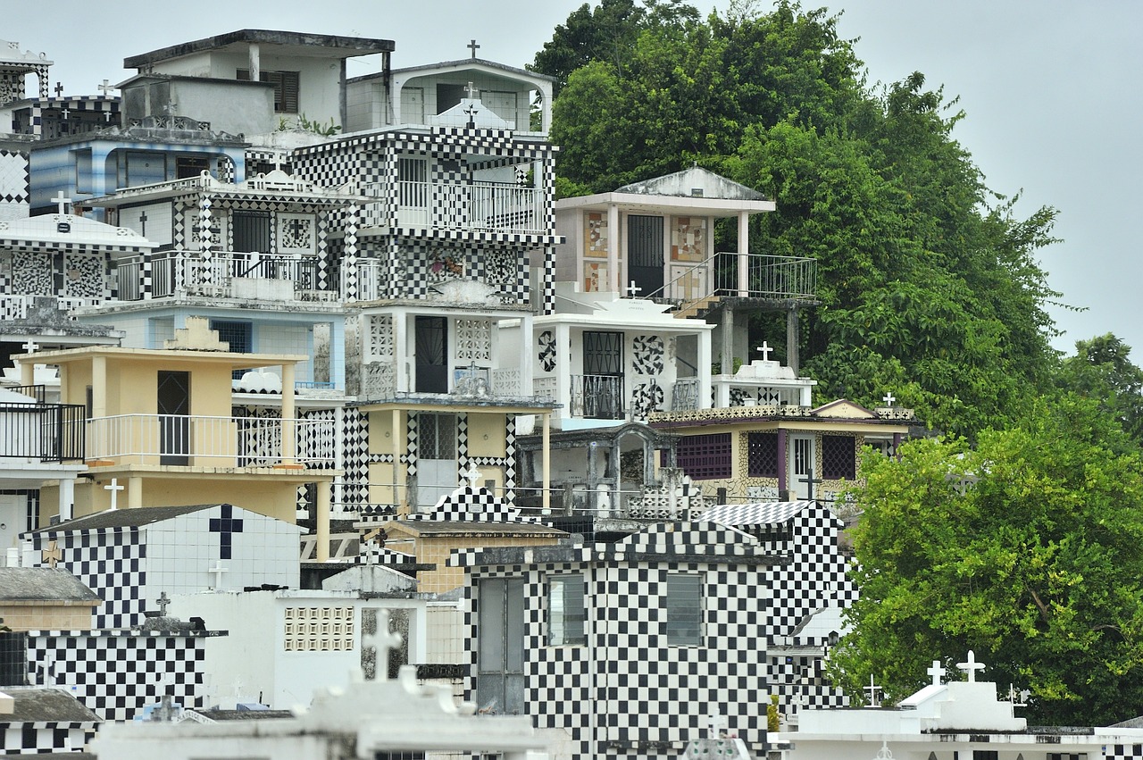 guadeloupe cemetery architecture free photo