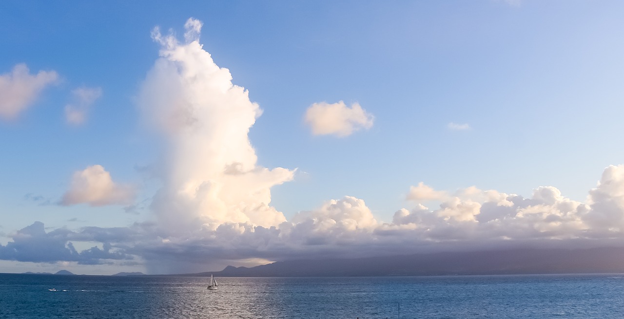 guadeloupe  sea  sky free photo