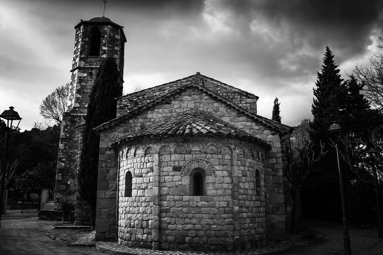 gualba  church  romanesque free photo