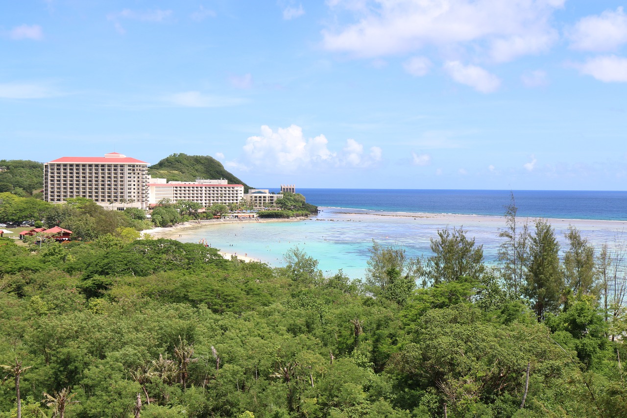 guam beach sea free photo