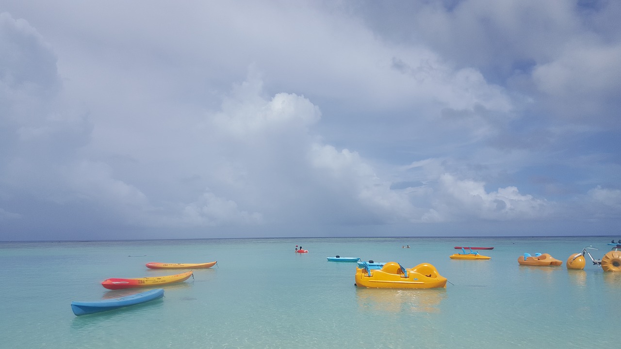 guam tumon beach overseas recreation free photo