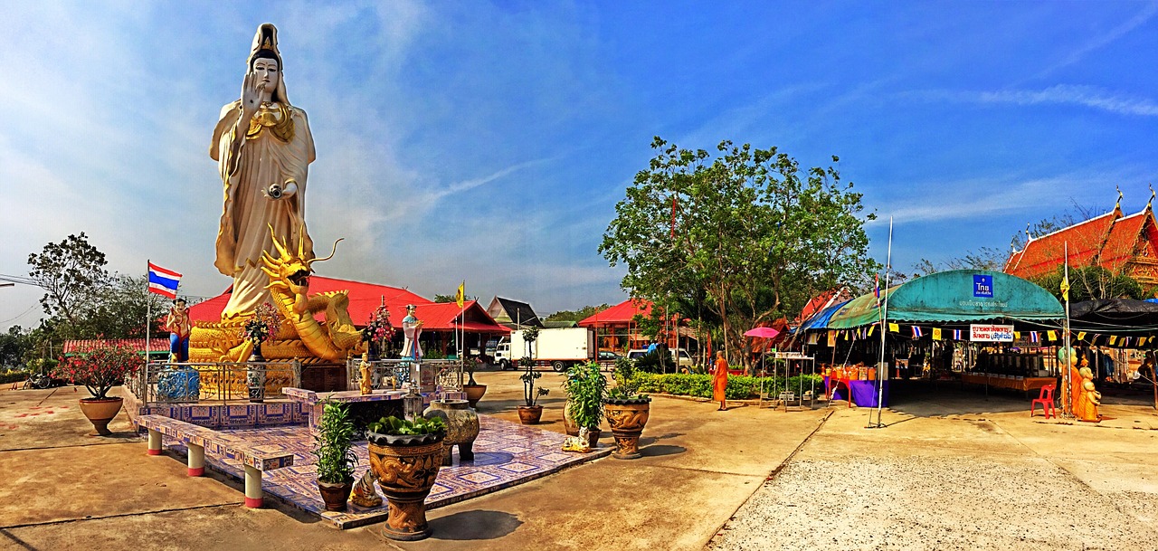 guanyin temple nophaket bangkok pathum wan free photo