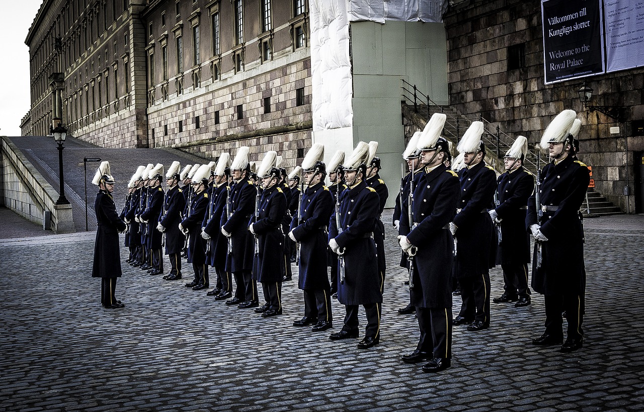 guard of honor stockholm uniform free photo